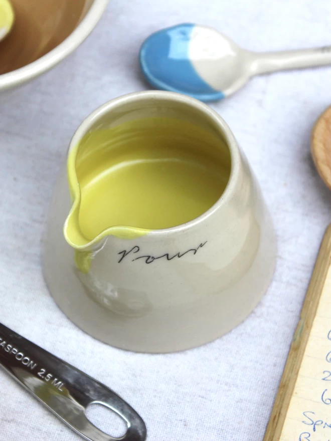 mini ceramic pour jug