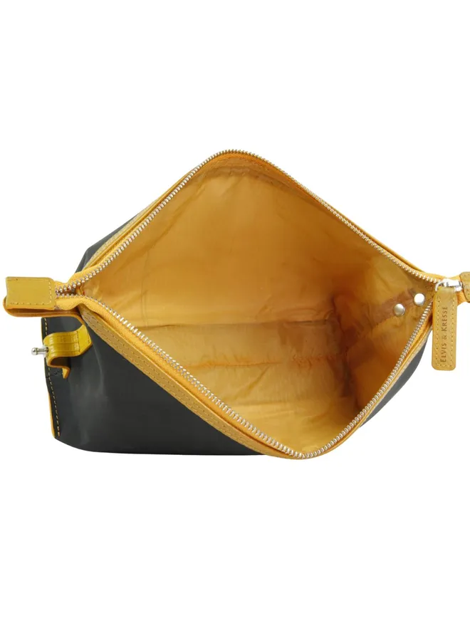 Black & Yellow Medium Washbag 