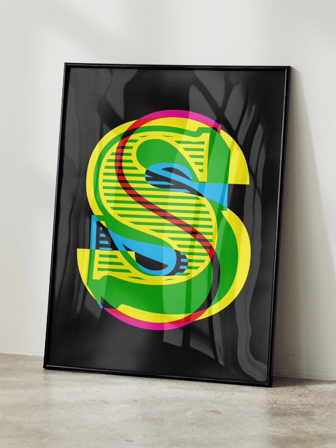 Monogram Technicolour | Full Alphabet Set | Giclée Print