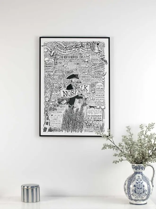 Norfolk Poster Wall Art A2