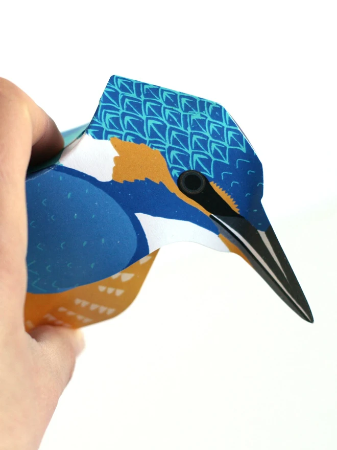 3d kingfisher pop out card