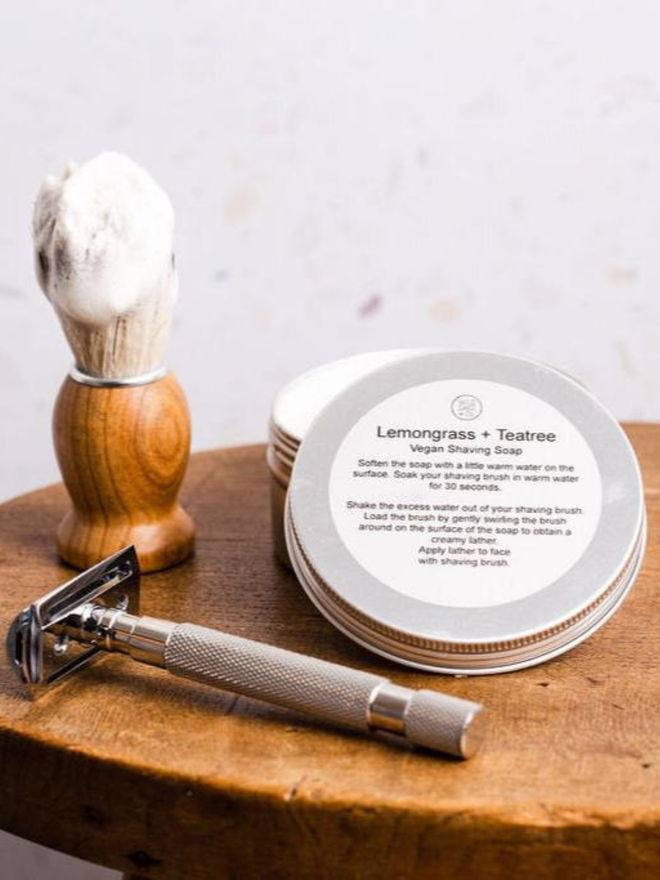 lemongrass teatree shaving soap