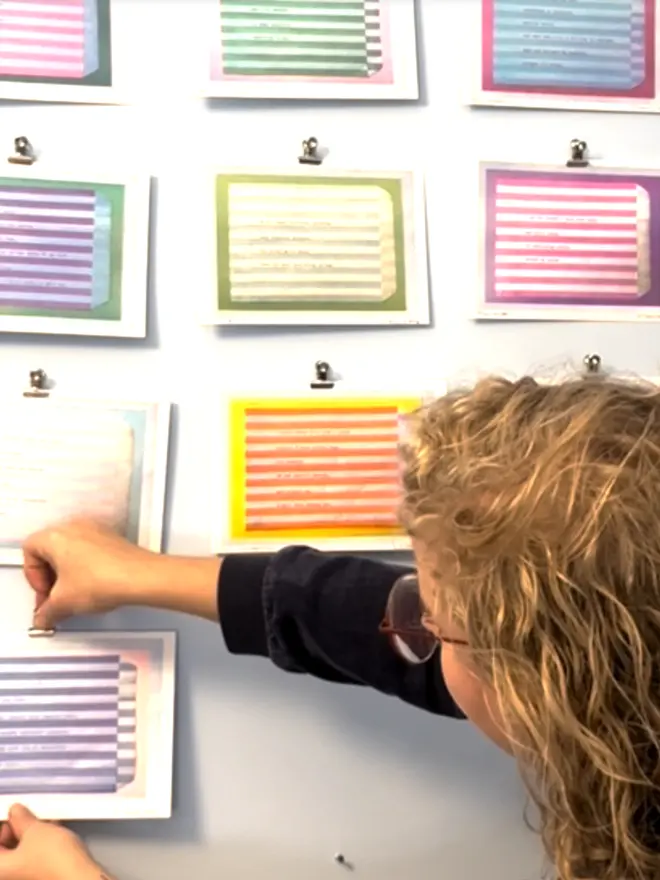 A Wall of Sweet Nothings A5 Risograph Art Prints