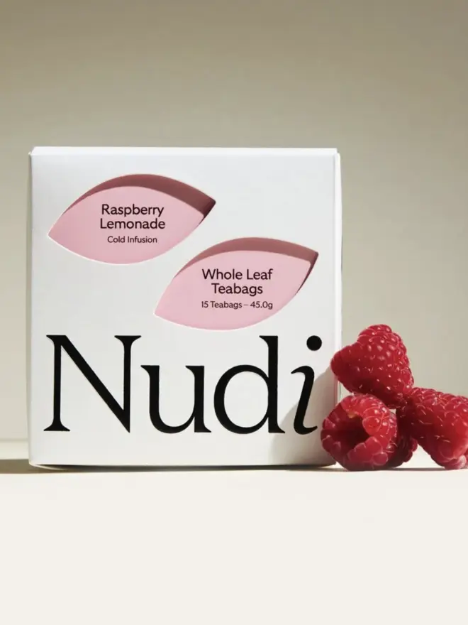 white box of raspberry lemonade tea