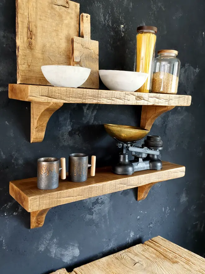 Rustic Oak Shelf