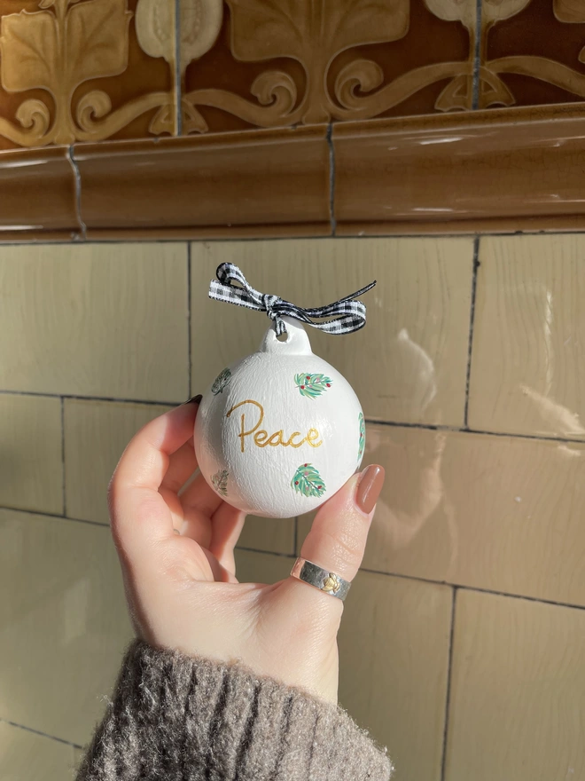 Personalised Painted Baubles