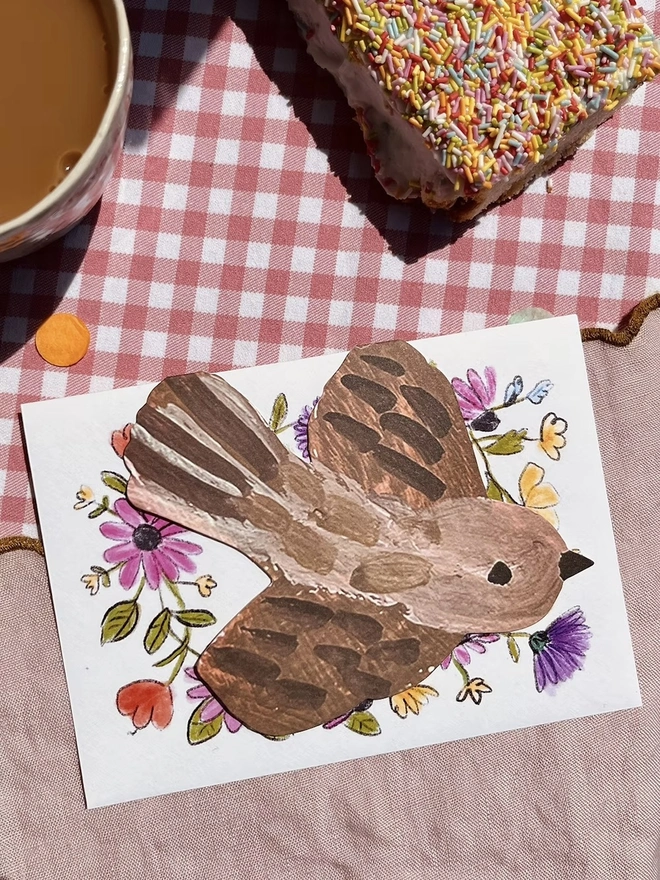 Swooping Bird Card
