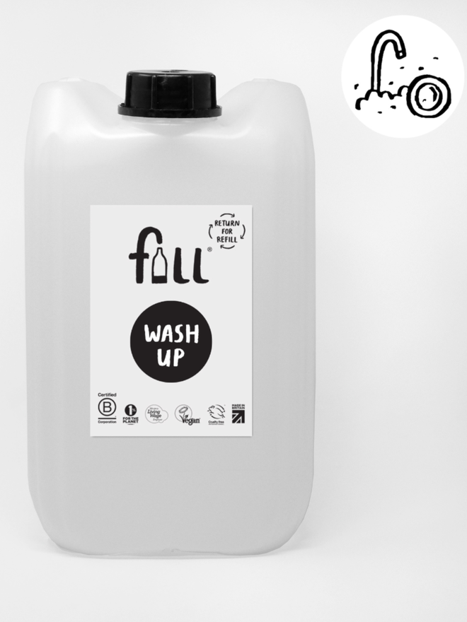 Washing up liquid. A 10L refill tub.