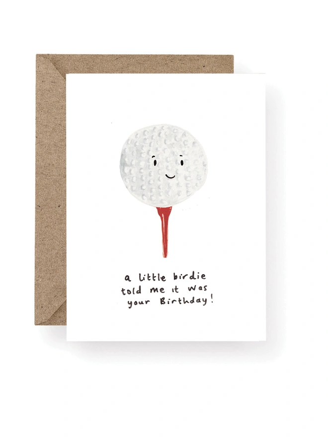 Gold Ball Birthday Card 