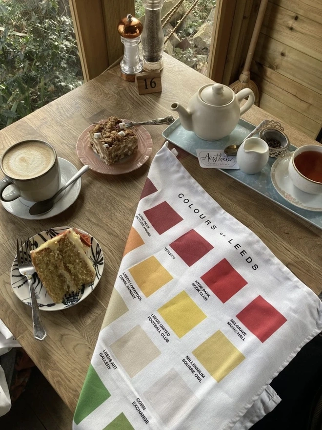 Colours Of Leeds Tea Towel