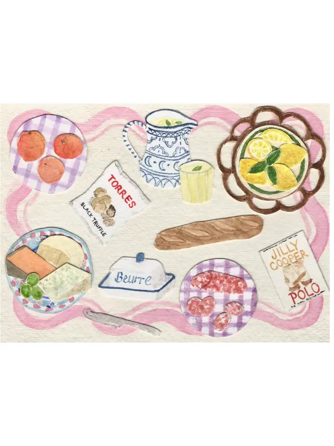 Large Summer Lunch Print