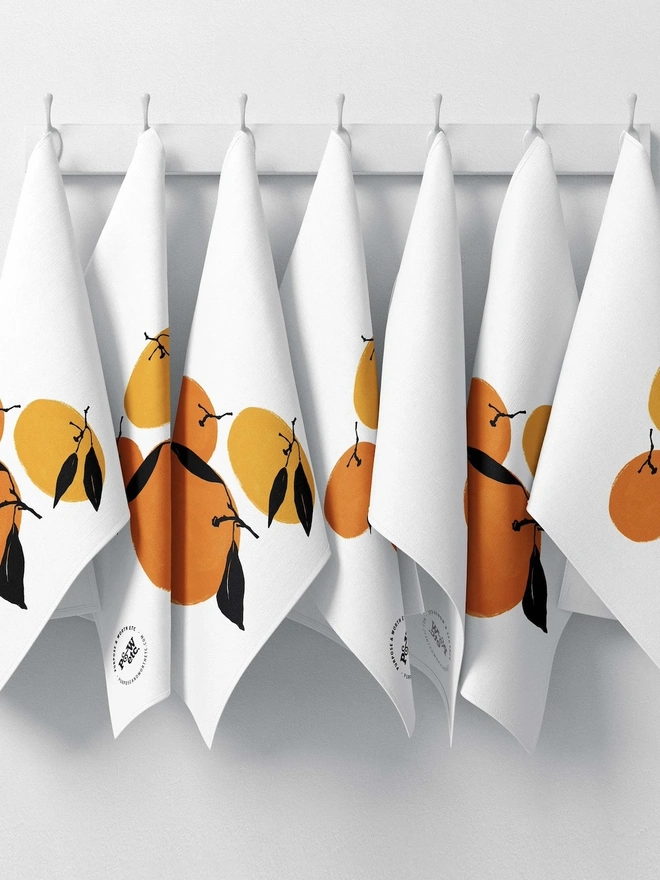 Clementines Tea Towel