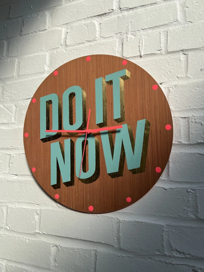 Hand painted clock sylvie signs 