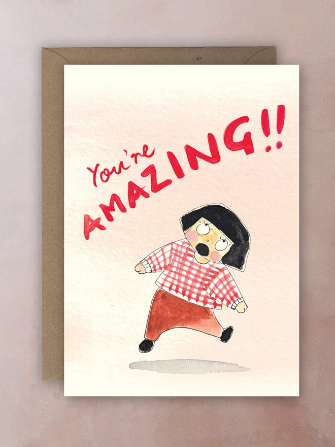 You're amazing thankyou and congratulations card