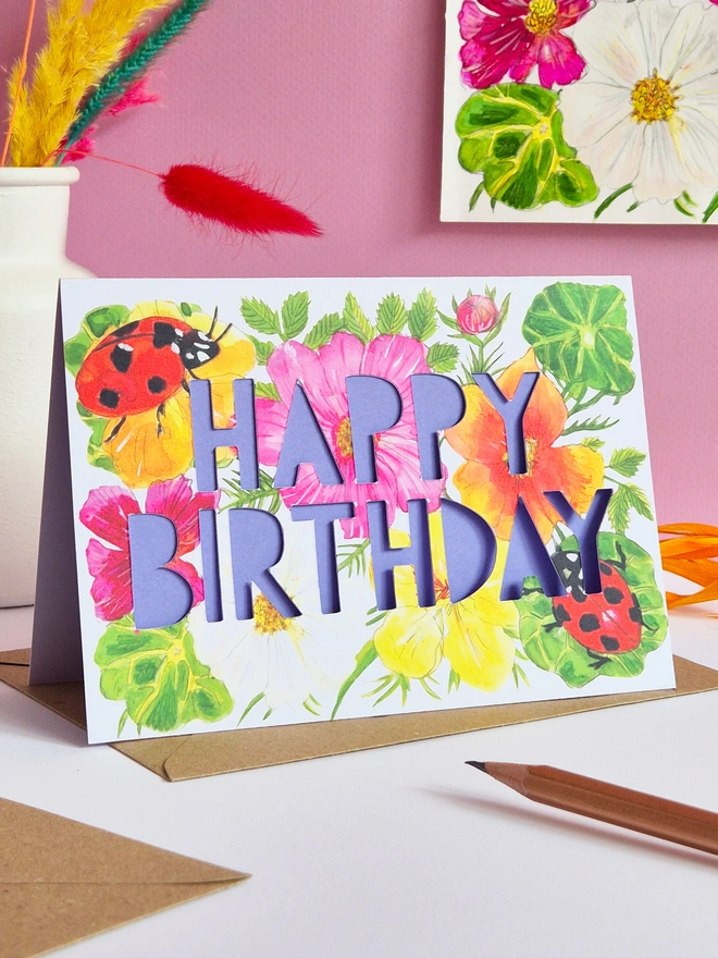 Ladybird Birthday Card 