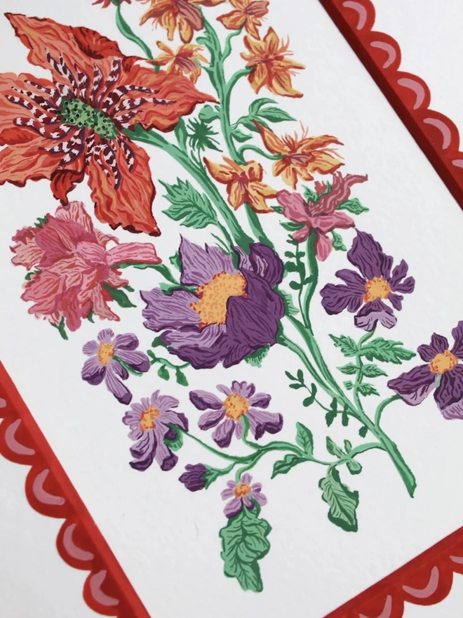 Red Passionflower Print