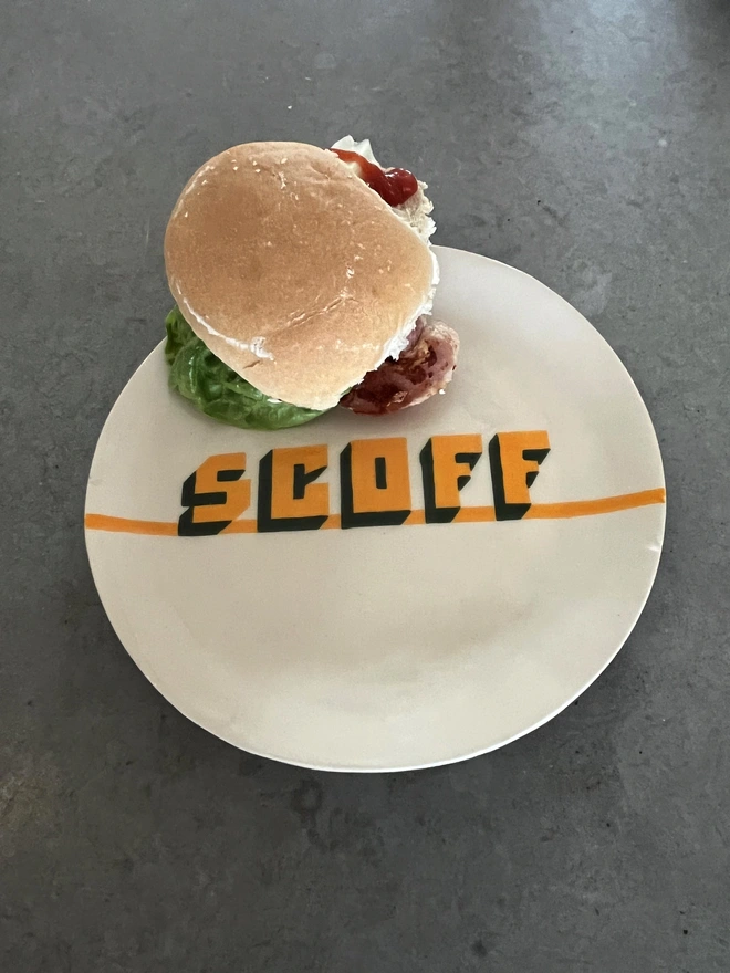 Scoff Stoneware Plate