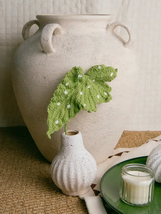 The Way to You Crochet Flower Polka Dot Begonia