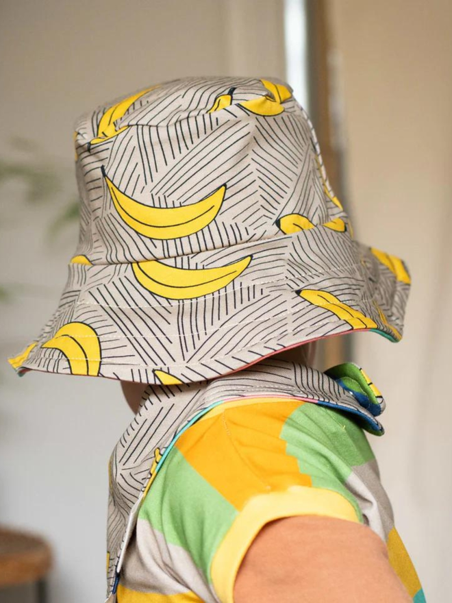 organic banana baby sun hat