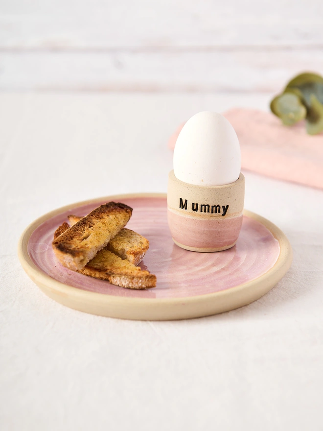 personalised pink eg cup