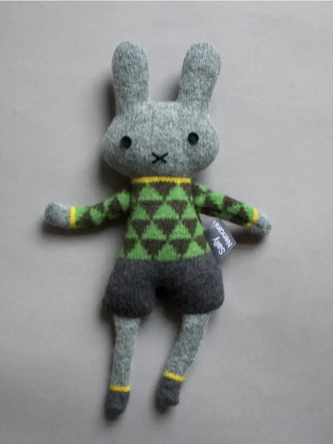 green  master bunny plush