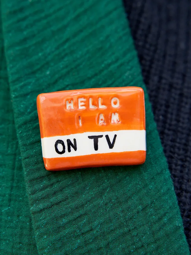 Hello I am on TV badge
