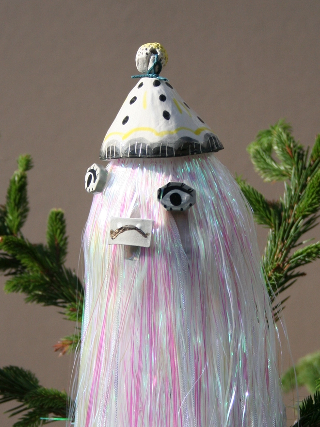 mystic yeti Christmas tree topper decoration