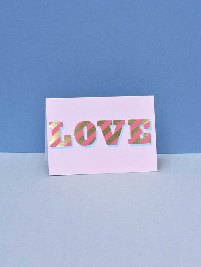 LOVE STRIPED CARD
