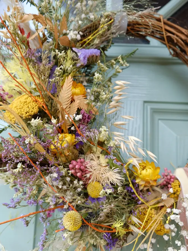 Everlasting Autumn Floral Wreath