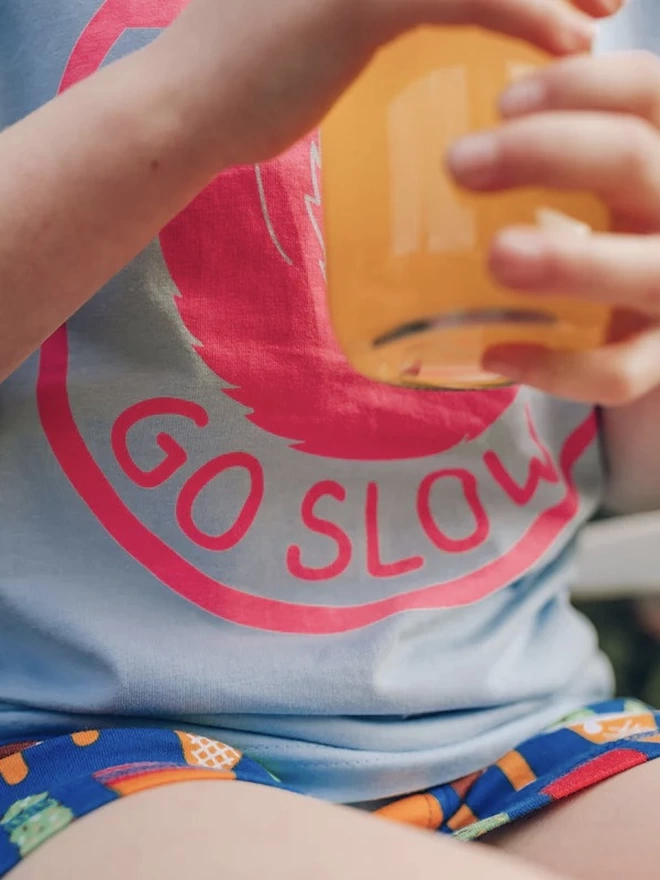 Go Slow Sloth Kids T-Shirt