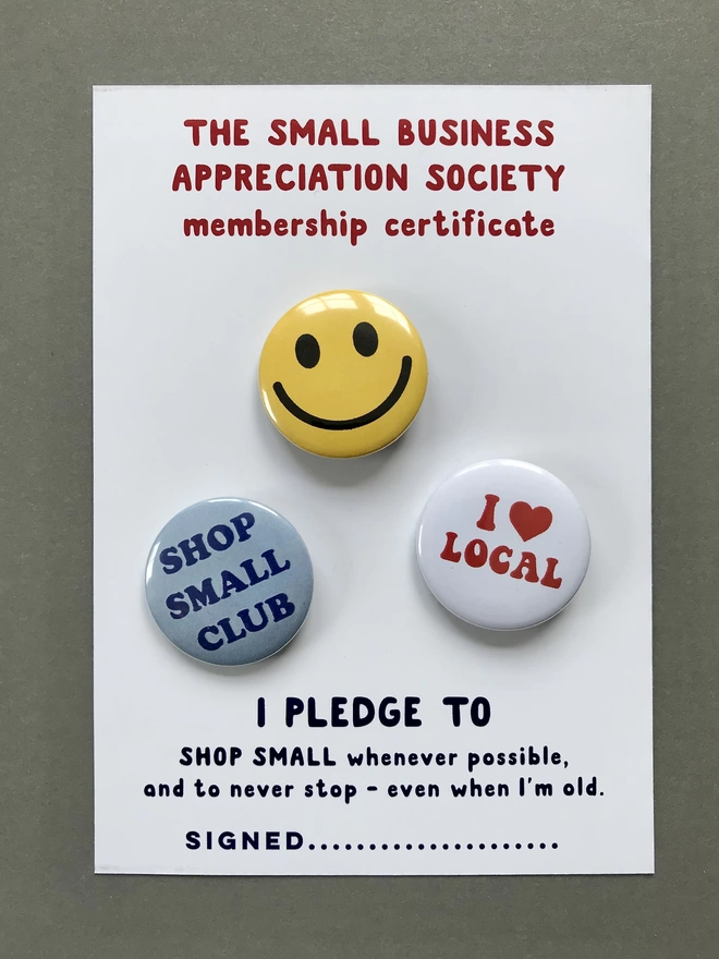 Small Business Badges Local Mims & Family