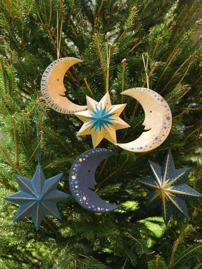 Midnight Star Screen-Printed Board Decoration