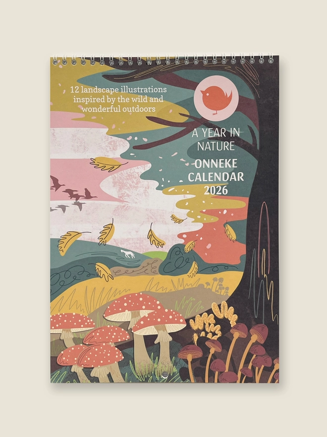 Calendar 2026 - Double page wall calendar - A year in nature