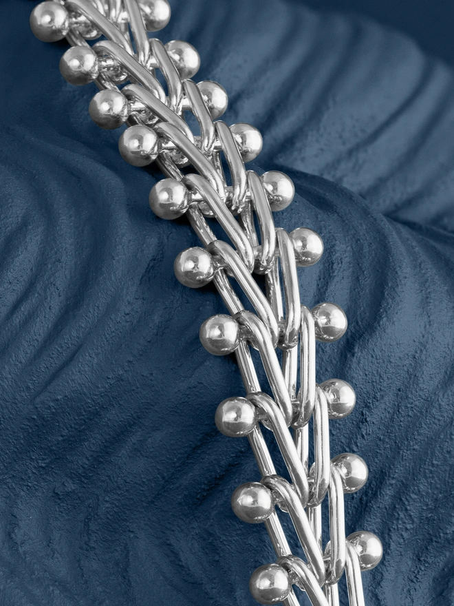 Loel Silver Deco Chain Necklace