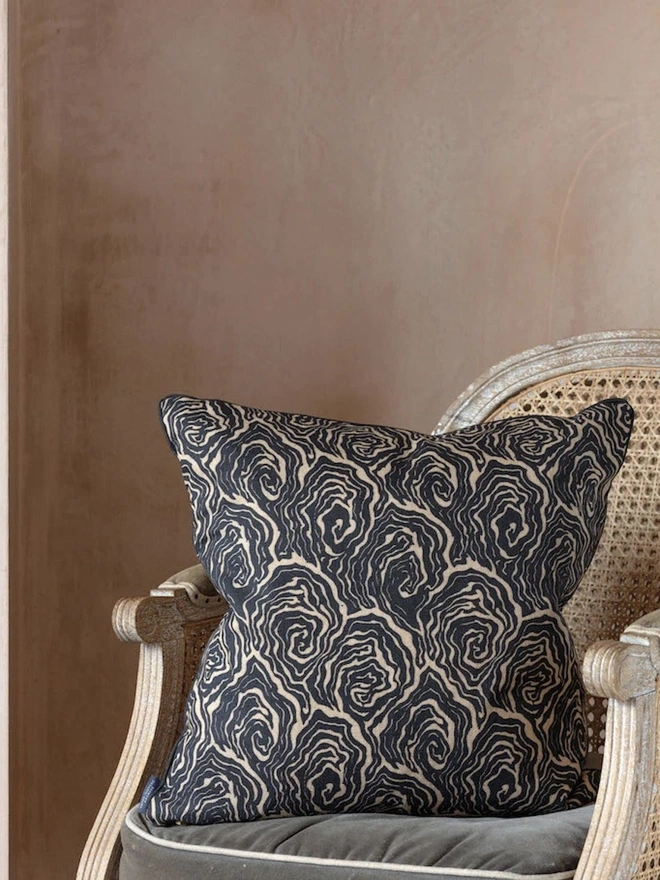 Oysters Monochrome Cushion