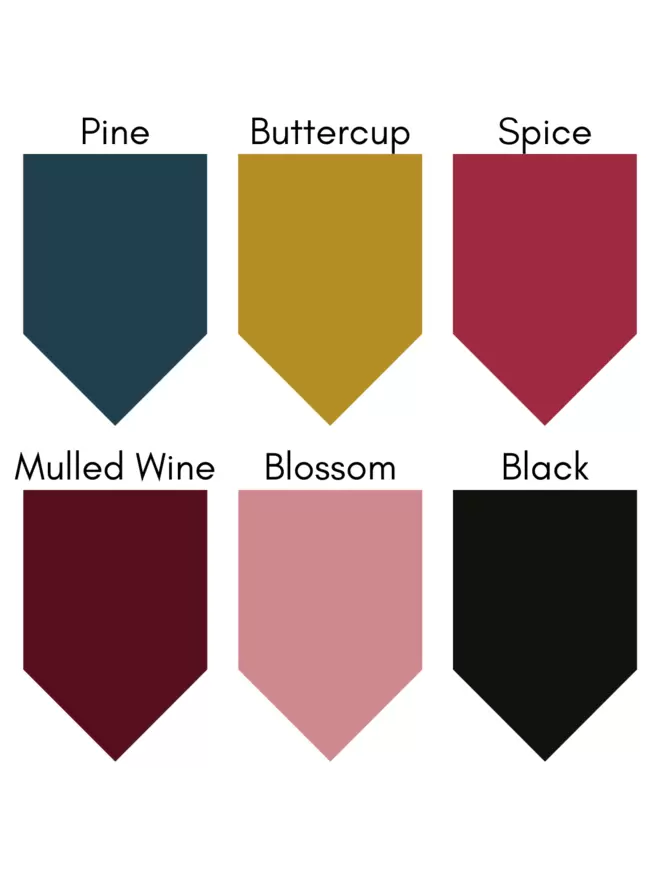 custom colour velvet wall banners