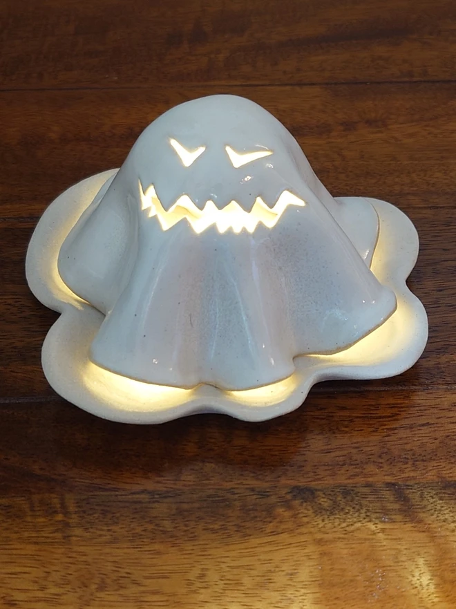 Halloween Ghost Tea Light Candle Lantern