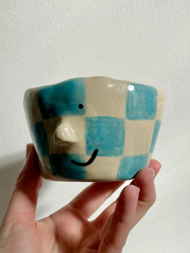 Ocean Checkerboard Pot