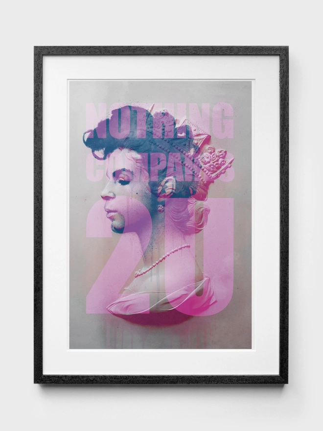 Prince 'Nothing Compares 2U' Art Print - black frame