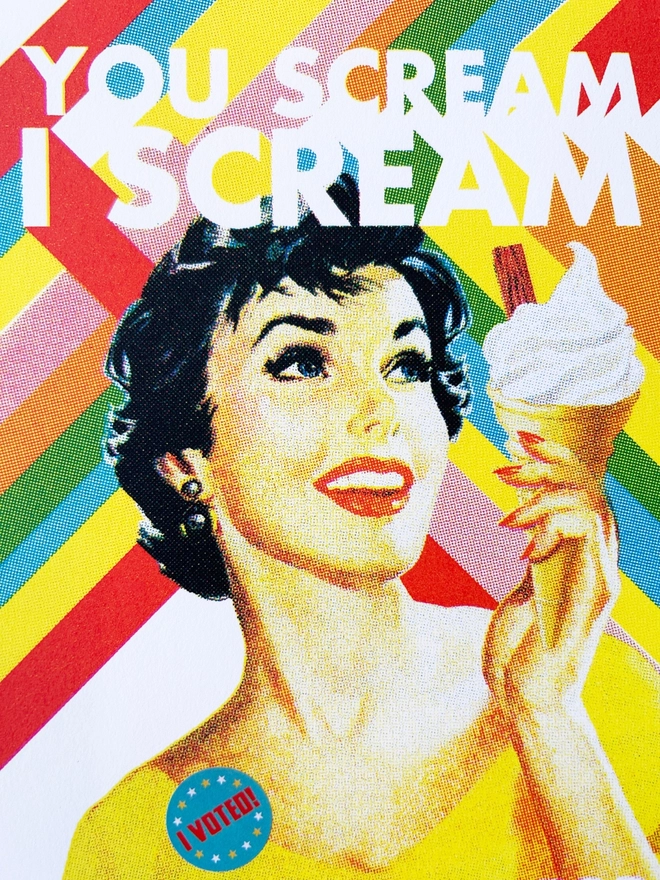 Ice Cream Screenprint 