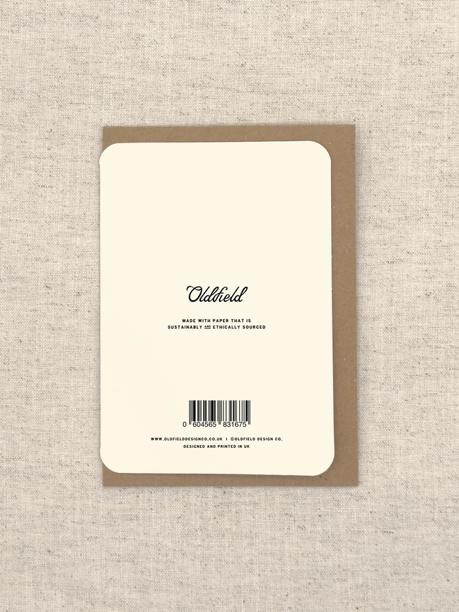 Welcome Little One Greetings Card Back