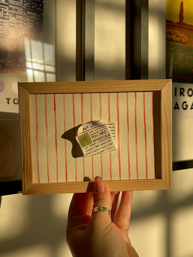 'You Are Amazing' Framed Congrats Newspaper Keepsake