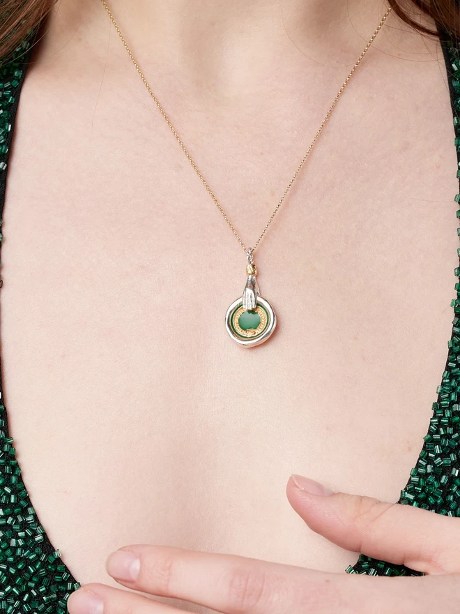 Enamelled Ouroboros Charm
