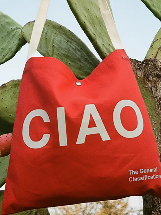 'Ciao' Canvas Musette, being worn. 