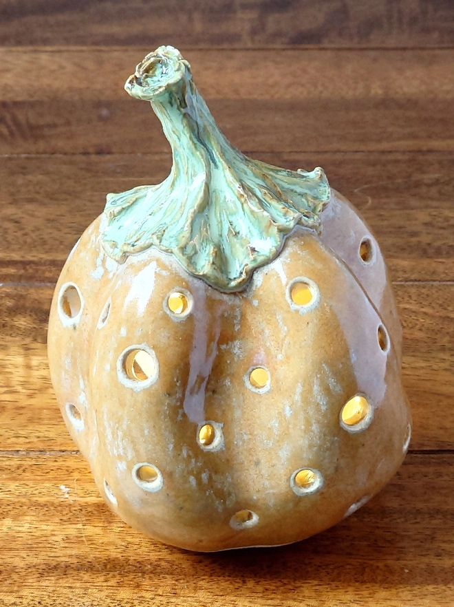Pumpkin Tea Light Candle Lantern Halloween Decor