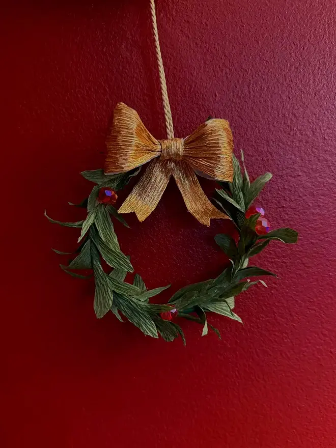 Paper Wreath Christmas Tree Decoration