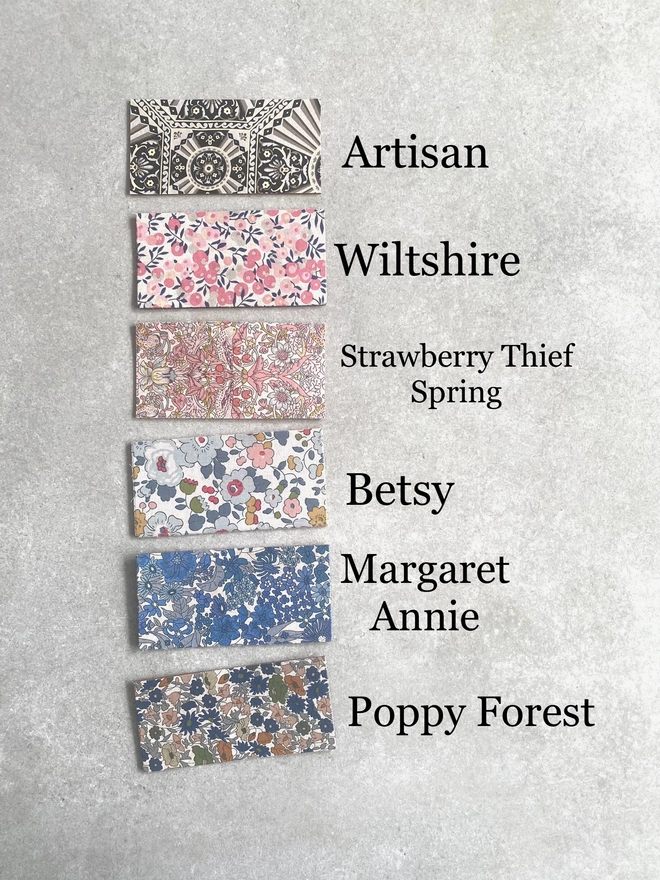 Liberty undercover swatches