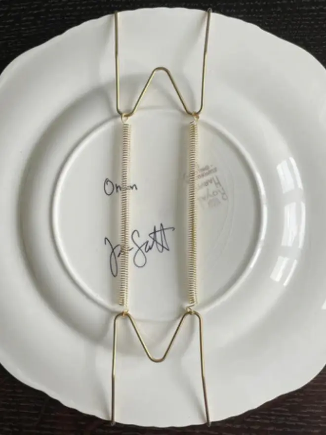 example of a plate hanger