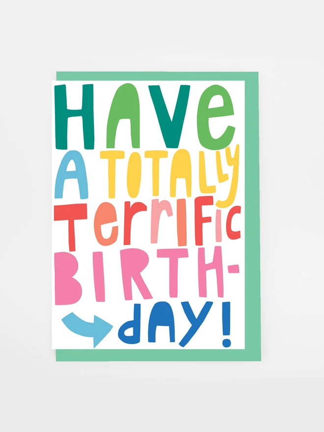 totally terrific birthday card