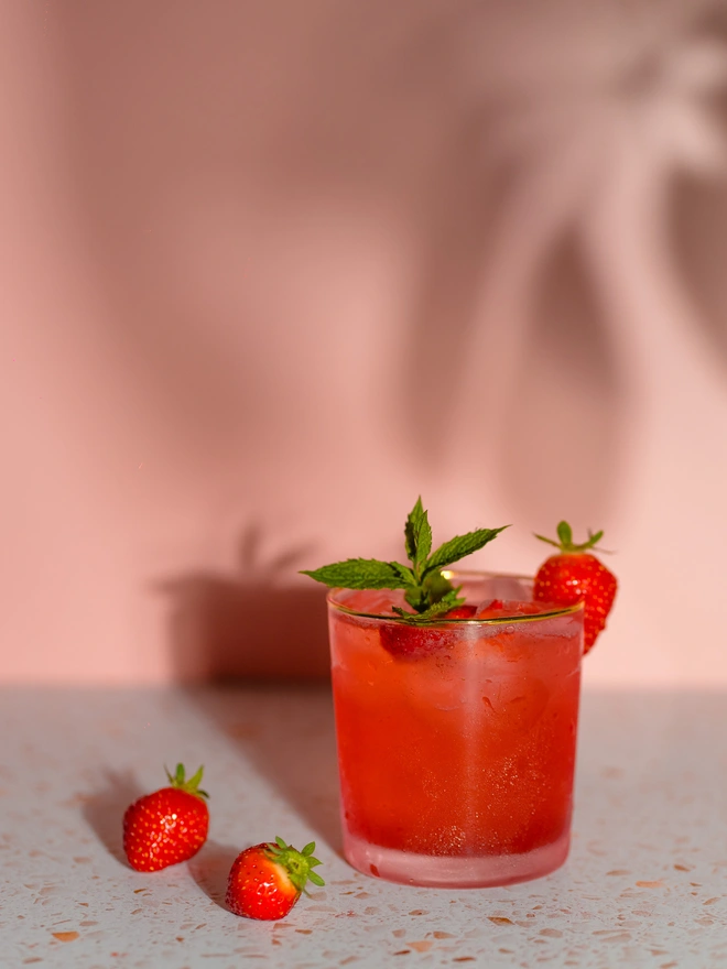 Holly's Gin Strawberry Spritz Cocktail